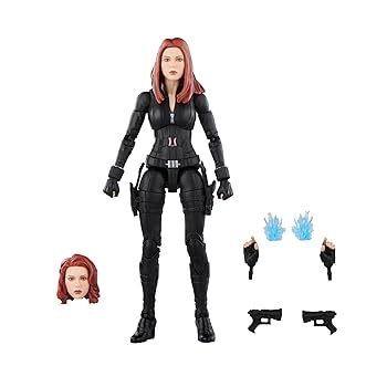 【中古】(非常に良い)ハズブロ(HASBRO) Avengers MARVEL ハズブロ マーベルレジェンド・シリーズ インフィニティ・サーガ ブラック・ウィドウ, キャプテン・アメリカ/