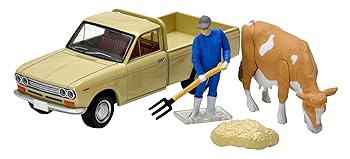 【中古】(非常に良い)トミーテック (TOMYTEC) トミカリミテッドヴィンテージ 1/64 LV-195d ダットサン 1300 トラック 薄茶 完成品