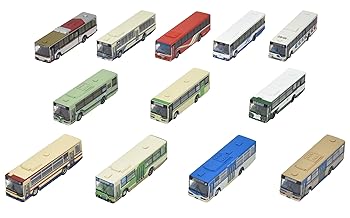 【中古】(人並み外れたに好いたらしい)ザ・バスコレクション バスコレ 三菱ふそう エアロはやりっ児 長尺短尺編 第33弾 12個入 BOX パノラマ備品
