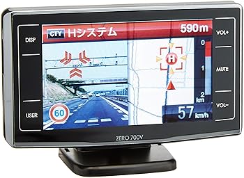 【中古】(非常に良い)コムテック レーダー探知機 3.2インチ液晶・Gセンサー搭載 タッチパネル対応 ZERO700V(リモコン付)