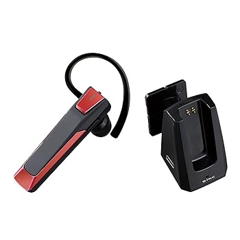 【中古】セイワ(SEIWA) 車内用品 Bluetoothワイヤレスイヤホンマイク ver5.1 BTE171 レッド ノイズキャンセリング 防水 IPX5