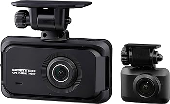 【中古】コムテック ドライブレコーダー ZDR055 STARVIS 2搭載で夜間撮影性能向上 前後2カメラ 前後200万画素 FullHD GPS/後続車両接近お知らせ機能/運転