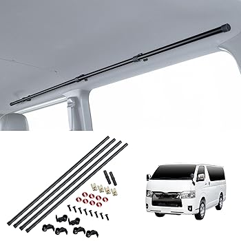 【中古】セイワ(SEIWA) サイドバー トヨタ ハイエース スーパーGL (200系 ロングボディ/標準ボディ/標準ルーフ)専用 左右2本セット IMP323 車内収納 天井