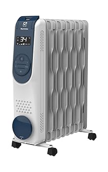 【中古】(非常に良い)Electrolux (エレクトロラックス) オイルヒーター COMFORTHEAT 700 北欧デザイン ホワイトネイビー EO12D103C0