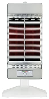 【中古】(非常に良い)CORONA(コロナ) 遠赤外線電気ストーブ 【日本生産】 速暖 「コアヒート」 省エネセンサー搭載 左右首振り タイマー機能 温度調節11段階 シャンパ