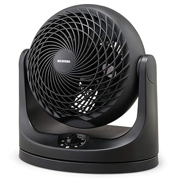 【中古】(人並み外れたに好いたらしい)アイリスオーヤマ サーキュレーター 14畳 首商い口 マカロン型 PCF-MKM18-B 黒いこと