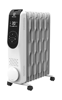 【中古】(非常に良い)Electrolux (エレクトロラックス) オイルヒーター COMFORTHEAT 700 北欧デザイン ホワイト EO12D101C0