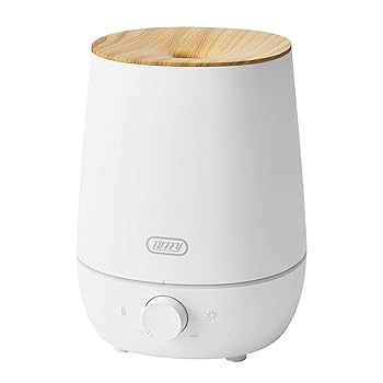 【中古】【Toffy/トフィー】 抗菌アロマ加湿器<2.2L> HF07 (ピュアホワイト) 上部給水式 噴霧量調節 抗菌加工 LEDライト アロマオイル・アロマウォータ|GoodLifeStore