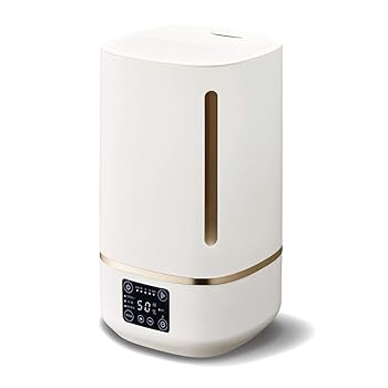 【中古】ドウシシャ 加湿器 超音波式 上から給水 抗菌加工 加湿量400ml (木造和室7畳/プレハブ洋室11畳まで) タンク容量4.0L 切タイマー オート運転機能