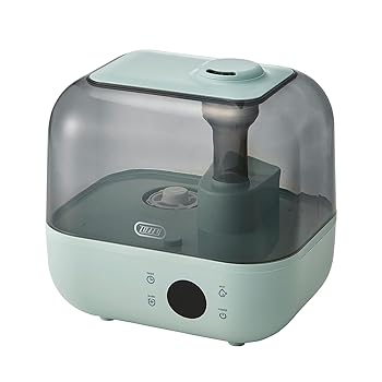 【中古】(非常に良い)【Toffy/トフィー】 抗菌ハイブリッドアロマ加湿器＜4.7L＞ HF08 (ペールアクア) 上部給水式 長時間加湿 ロングノズル 自動湿度コントロール機能 10,110円