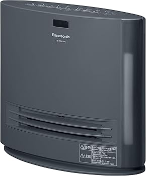 【中古】(非常に良い)パナソニック セラミックファンヒーター 加湿機能付 ひとセンサー付 ナノイー搭載 グレー DS-FKX1206-H