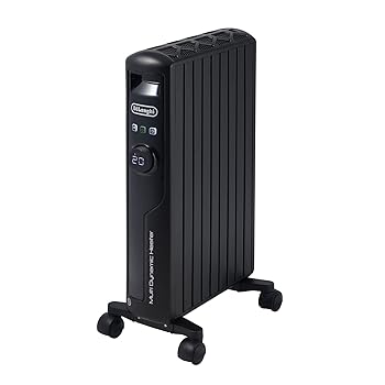 【中古】(非常に良い)De'Longhi (デロンギ) マルチダイナミックヒーター MDHS12-PB 電気ヒーター ゼロ風暖房 静音 満足度No.1シリーズ 表面温度約60℃ エコモード チ