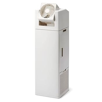 【中古】(非常に良い)アイリスオーヤマ サーキュレーター付 加湿空気清浄機 【1台で3役！省スペース】 空気清浄器 花粉 乾燥 高速空気清浄 高速循環 うるおいプラス