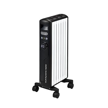 【中古】De\u0027Longhi (デロンギ) マルチダイナミックヒーター MDHS09-BK 明かり暖房器 皆無風暖房装置 静音 申し分なく度No.1つづき物 境界線の外側体温約60℃ エコ流行り物 チ