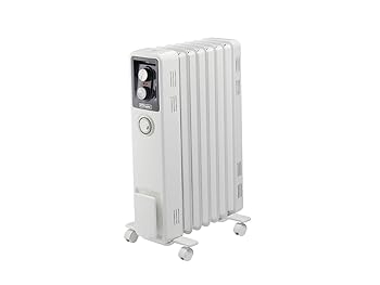 【中古】(非常に良い)Dimplex(ディンプレックス) 電気ヒーター オイルフリーヒーター KECR B02 WH 8~10畳 省エネ タイマー機能 安全装置 ホワイト KECR12Ti