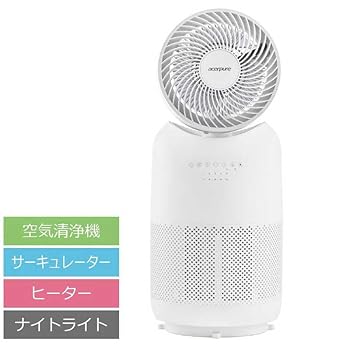 【中古】エイサーピュア Acer Acerpure Cool AH333-10W 空気の状態汚れのない機 暖房器 サーキュレーター ナイト爵ともし火 差しわたし23珊 パウダーコンパクト 10畳 360度吸いいれる 花粉 P 季節・空調家電-家電-空気清浄機