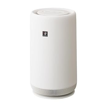 【中古】(非常に良い)シャープ 空気清浄機 FU-SC01-W プラズマクラスター 7000 おすすめ畳数 6畳 360°下吸込み ナイトライト コンパクトタイプ