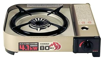 【中古】イワタニ テープフー BO(洋弓) EX 【強火力コンロ / 最大限度熱のある状態量4.1kW】 ヘアラインシルバー CB-AH-41
