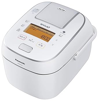 【中古】(人並み外れたに好いたらしい)パナソニック 炊飯器 5.5合 剪断応力IH式 Wおどり炊き 白いこと SR-PW108-W