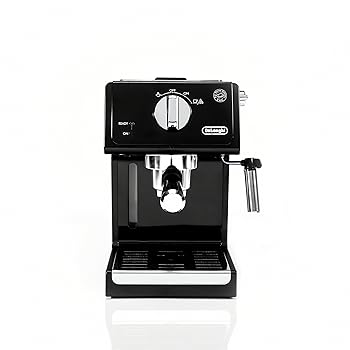 【中古】De\u0027Longhi ECP3120 15バーエスプレッソマシン 殊のほかなカップチーノ取り合わせ 9.6 x 7.2 x 11.9in 黒いこと/ステンレス鋼スチール写真