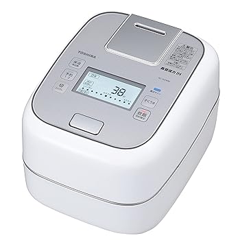 【中古】(人並み外れたに好いたらしい)東芝 炊飯器 5.5合 無意味さ 翦断応力 IH 玄米 日本製 保温 40第四次元 合わせ 炊き 備長炭 かまど 本羽釜 グランホワイト RC-10ZWM(W)