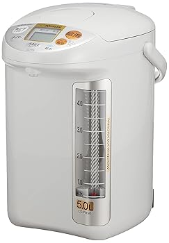 【中古】(人並み外れたに好いたらしい)象印マホービン 灯し火ポット 大静電容量 5.0L 優湯生 標準尺度手合い タイマー役立つこと 省エネ心積もり 薄墨色 CD-PB50AM-HA