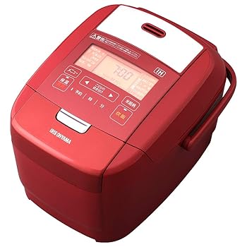 【中古】(人並み外れたに好いたらしい)アイリスオーヤマ 炊飯器 IH式 3合 メタリックレッド ブランド名炊き分け役立つこと 極厚火釜  玄米 赤 青写真 RC-IH30-R