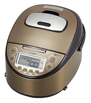 【中古】タイガー魔法瓶(TIGER) 炊飯器 1升 IH 炊き分け献立て表10種積み上げる 遠赤3層釜 炊きたて うす暗い赤銅色 JKT-P180TK