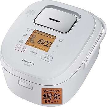 【中古】(人並み外れたに好いたらしい)パナソニック 炊飯器 5.5合 IH式 白いこと SR-HB100-W