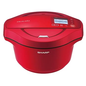 【中古】シャープ 水なし自動調理鍋 2.4L レッド系SHARP ヘルシオホットクック KN-HW24F-R｜GoodLifeStore