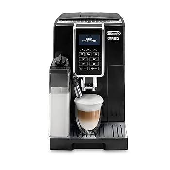 【中古】デロンギ(DeLonghi) パウダーコンパクト全自動小銃珈琲製造会社 ディナミカ  1.8L 黒いこと ECAM35055B