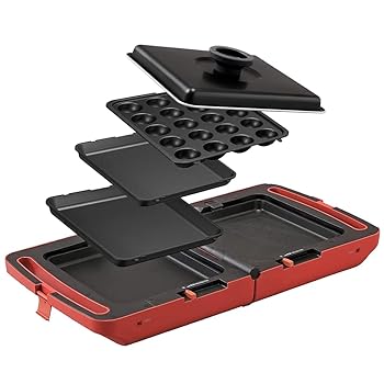 【中古】(非常に良い)アイリスオーヤマ ホットプレート 両面ホットプレート 平面プレート たこ焼きプレート 焼き肉プレート 3枚 折り畳み 同時調理 丸洗い可 コンパ｜GoodLifeStore