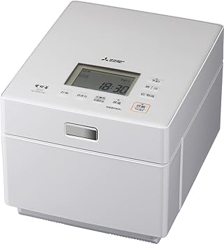 【中古】三菱電機 炊飯器 5.5合 IH式 日本製 蒸汽船受け答え 備長炭炭炊釜 芳潤炊き 結晶白いこと NJ-XSC10J-W