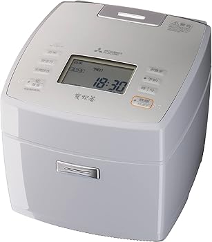【中古】(人並み外れたに好いたらしい)三菱電機(MITSUBISHI ELECTRIC) 炊飯器 5.5合 IH式 日本製 備長炭炭炊釜 お取りつくろう飾り気の無い 芳潤炊き 淡雲 NJ-VEC10-H