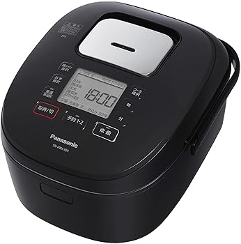 【中古】(人並み外れたに好いたらしい)パナソニック 炊飯器 5.5合 5段全面IH 黒いこと SR-HBA101-K