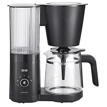 【中古】ZWILLING Enfinigy ガラスドリップコーヒーメーカー 12優勝杯 SCAゴールデン優勝杯標準尺度贏ち得る 黒いこと