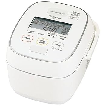 【中古】(人並み外れたに好いたらしい)象印マホービン 炊飯器 5.5合 白いこと NW-JX10-WA