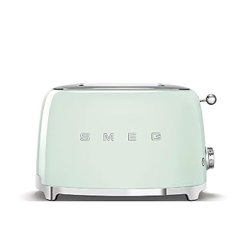 【中古】【日本置き目品】SMEG スメッグ トースター（2枚焼） (淡彩緑であること)