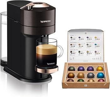 【中古】ネスプレッソ 宇宙カプセル式珈琲製造業者 ヴァーチュオ ネクスト 割り増し金 分限者赤銅色 水貯蔵タンク電気容量1.1L 遠心力抽き出し ワンタッチ GDV1-BR-
