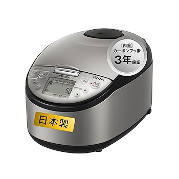 【中古】日立 炊飯器 5.5合 翦断応力IH RZ-H10EJ S シルバーメタリック 日本製 黒厚鉄釜 蒸汽船救い上げる 新生きて行く 一人暮らし 二人生活様式