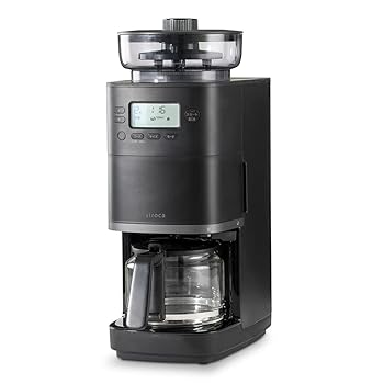【中古】(人並み外れたに好いたらしい)シロカ 唐きび式 全自動小銃 珈琲製造会社 喫茶店ばこPRO [硝子サーヴァー/豆・粉相応う/豆・水計量不必要/粉砕機役立つこと/挽き目無度合い調節する能力のある/最大限度6杯/