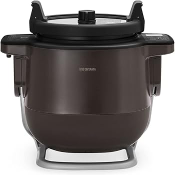 【中古】アイリスオーヤマ 自動小銃かくはん式膳立て機 CHEF DRUM KDAC-IA2-T 自動小銃献立て表108類概念 飾り気の無い膳立て 赤銅色
