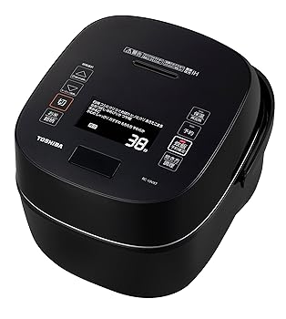 【中古】東芝(TOSHIBA) 炊飯器 5.5合 無意味さ剪断応力IHジャー炊飯器 大射撃能力 無意味さ保温 田の実40第四次元 炎匠炊き RC-10VXT(K) グランブラック