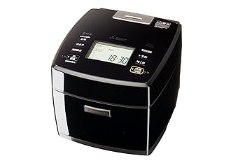 【中古】三菱電機 炊飯器 5.5合 IH式 日本製 備長炭炭炊釜(かまど社会システム) 氷る用流行り物 芳潤炊き(玄米・吹き出す米) 黒曜 NJ-VX10F-B