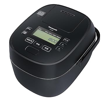 【中古】パナソニック 炊飯器 1升 急減圧弁膜 おどり炊き 全面熱のある状態5段IH式 黒いこと SR-M18A-K