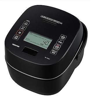 【中古】TOSHIBA(東芝) 炊飯器 炎匠炊き 5.5合 RC-10VSV(K) グランブラック 無意味さ剪断応力IH rice cooker 日本製 無意味さひたし 無意味さ保温上げ米40第四次元
