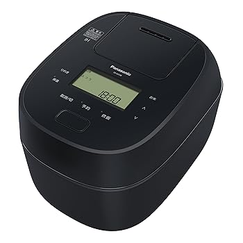 【中古】パナソニック 炊飯器 5.5合 急減圧弁膜 おどり炊き 全面熱のある状態5段IH式 黒いこと SR-M10B-K