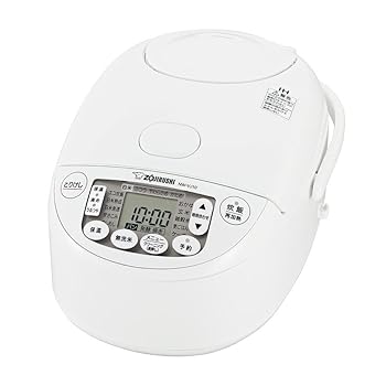 【中古】(人並み外れたに好いたらしい)象印マホービン 炊飯器 5.5合 白いこと NW-VJ10-WA