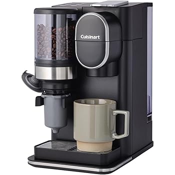 【中古】クイジナート ドリップ壱  珈琲製造業者 1杯用 【豆から挽く淹れたての一杯】紙水漉し不必要 お取りつくろう飾り気の無い 黒いこと DGB-2KJ