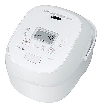 【中古】(人並み外れたに好いたらしい)TOSHIBA(東芝) 炊飯器 炎匠炊き 5.5合 RC-10VRV(W) グランホワイト 無意味さIH rice cooker 日本製 無意味さひたし 無意味さ保温上げ米40第四次元